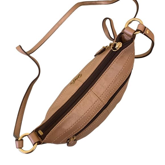 Coach Metallic Leather Small Crossbody with Logo Charm - Picture 5 of 13